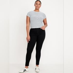 NWT Old Navy Women's Tall Black Skinny Jeans